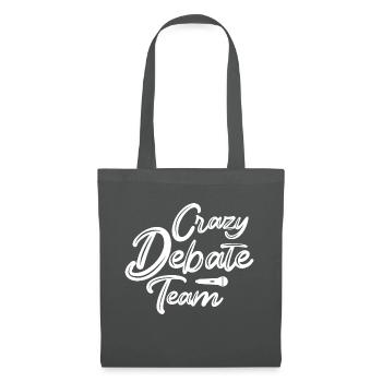 Debattieren Debatte Argumentieren - Stoffbeutel - Graphite - Vorne