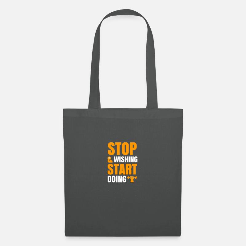 start doing - Tote Bag - graphite grey