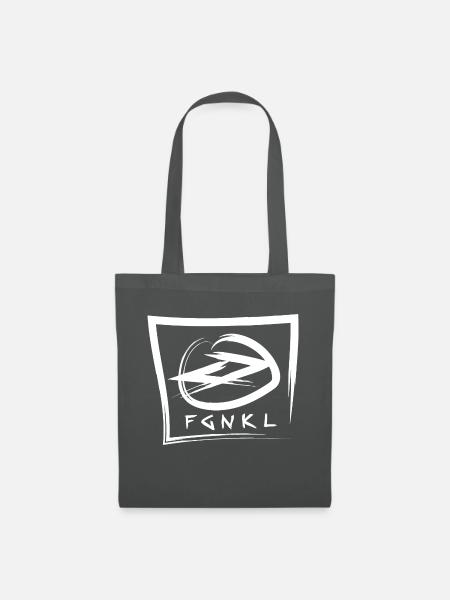 abstrakte Kunst mit Pinselstrichen - Stoffbeutel - Graphite