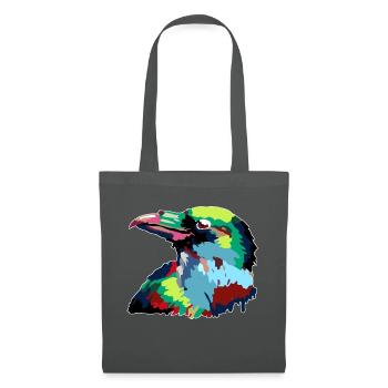 Raven Painting - Tote Bag - graphite grey - Front