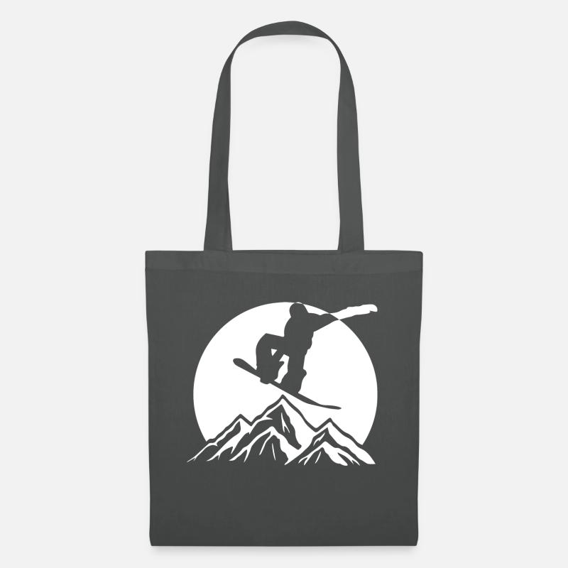 Snowboard Snowboarder - Stoffbeutel - Graphite