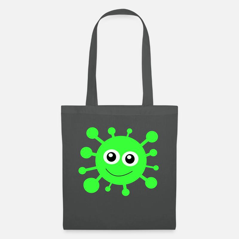 Corona Virus Lustig - Stoffbeutel - Graphite