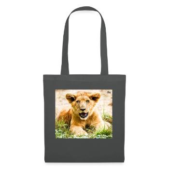 Lionceau - Sac en tissu - gris graphite - Devant