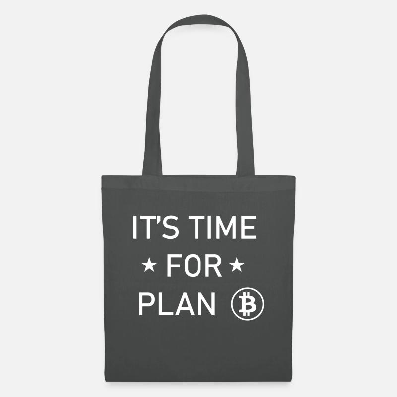 Bitcoin Trading Crypto Aktien - Stoffbeutel - Graphite