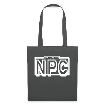 Iam just a NPC - Pixel - Gamer - Non Playable - Tote Bag - graphite grey - Front