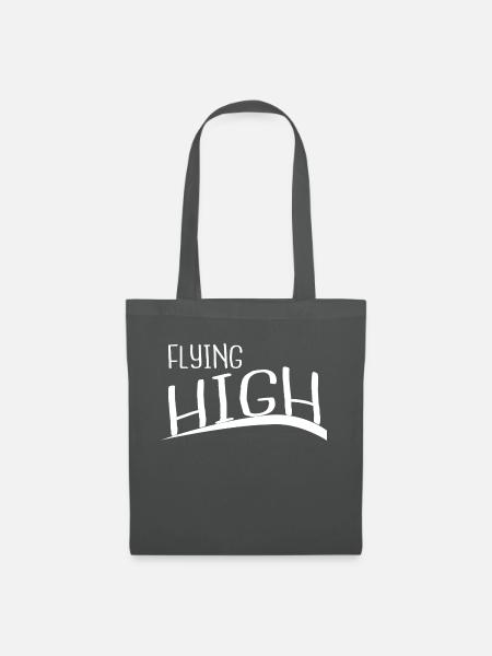 soaring funny birthday graceful flight - Stoffbeutel - Graphite