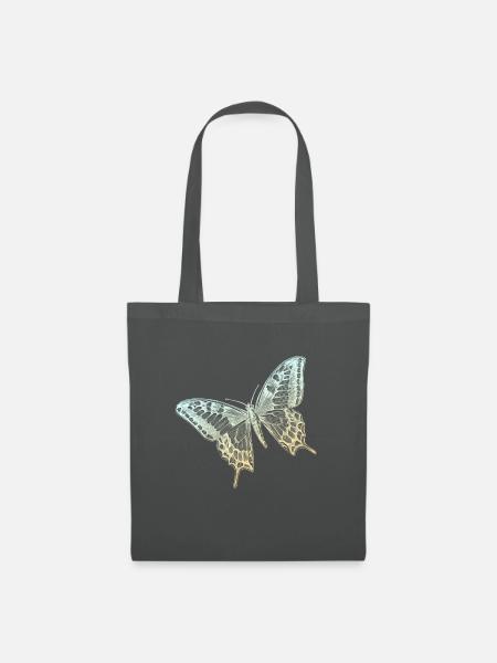 Schwalbenschwanz-Schmetterling - Stoffbeutel - Graphite