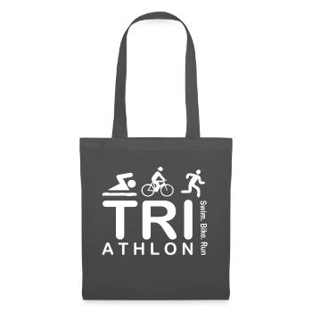 Triathlon Natation Bike Run - Sac en tissu - gris graphite - Devant