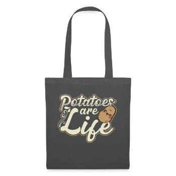 Potatoes Are Life - Stoffbeutel - Graphite - Vorne