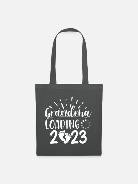 2023 Oma Loading Werdende Oma Großmutter 2023 - Stoffbeutel - Graphite