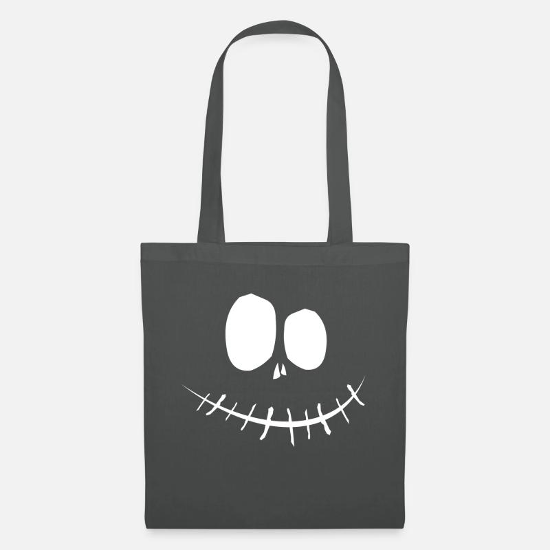 Halloween Pumpkin Pumpkin Face Gift Idea - Tote Bag - graphite grey