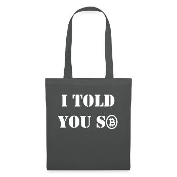 Bitcoin Trading Crypto Stocks - Sac en tissu - gris graphite - Devant
