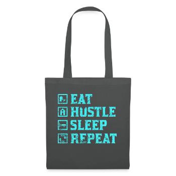 Mangez bousculez le sommeil répétez - Sac en tissu - gris graphite - Devant