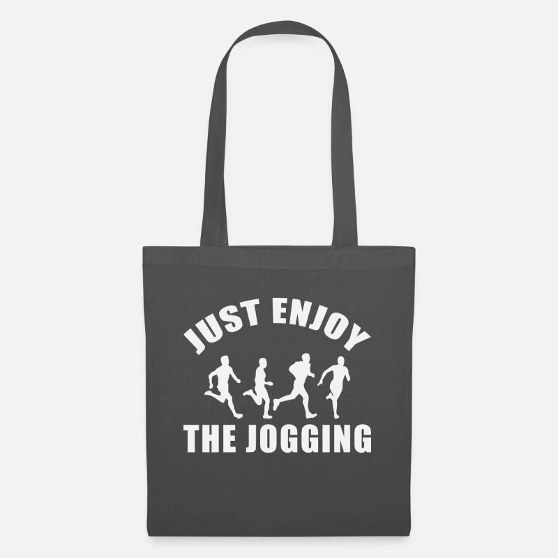 Just Enjoy The Jogging Design - Stoffbeutel - Graphite