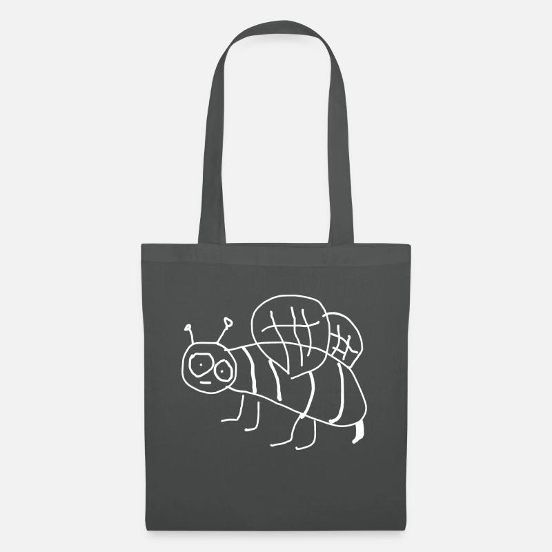Biene Tier - Stoffbeutel - Graphite