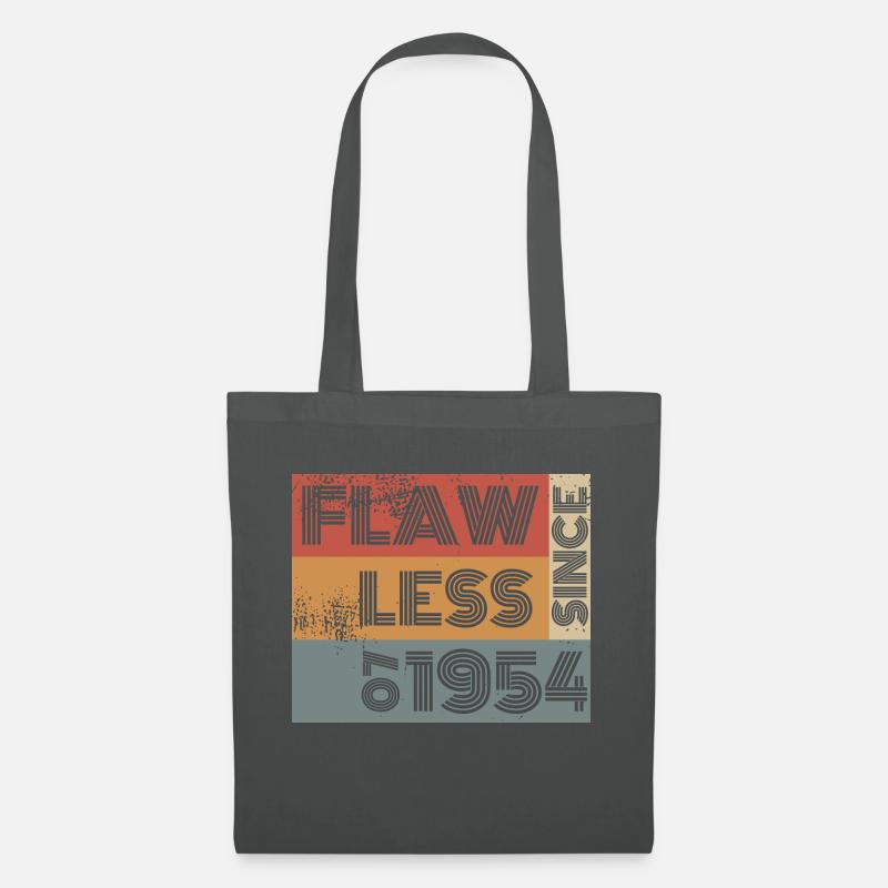 70. Geburtstag Flawless since 07/1954 - Stoffbeutel - Graphite