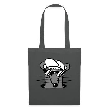 Souris Lunettes de soleil Cool Cappy Trou de sol Trou de souris - Sac en tissu - gris graphite - Devant
