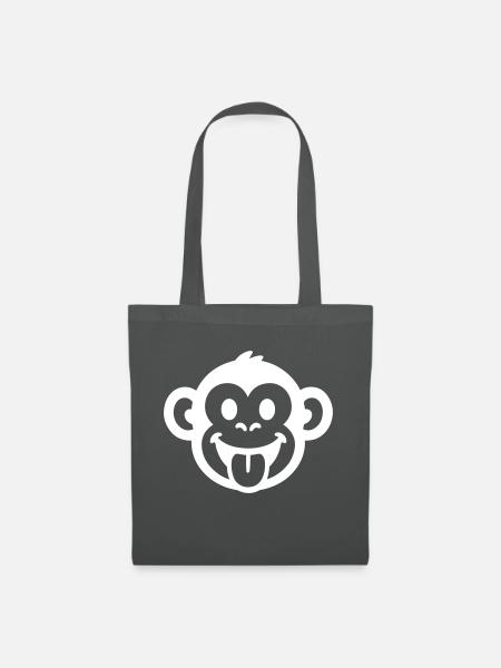 Affe Lustig Party - Stoffbeutel - Graphite