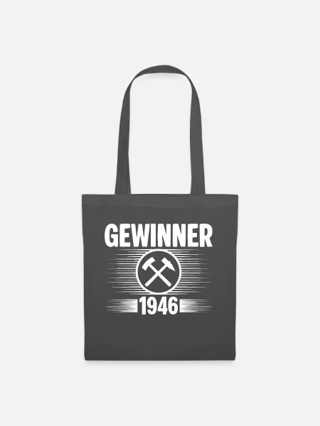 Erzgebirge Gewinner - Stoffbeutel - Graphite