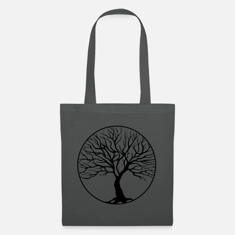baum kreis - Stoffbeutel - Graphite