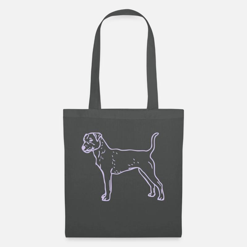 jackrussel - www.dog-power.nl - Stoffbeutel - Graphite