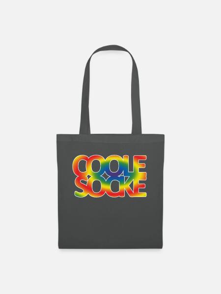 Coole Socke 04 - Stoffbeutel - Graphite