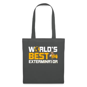 Le meilleur exterminateur au monde Kammerjäger - Sac en tissu - gris graphite - Devant