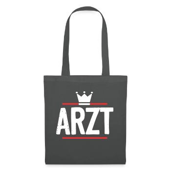 Arzt Beruf - Stoffbeutel - Graphite - Vorne
