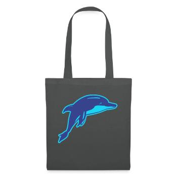 The Dolphin - Tote Bag - graphite grey - Front