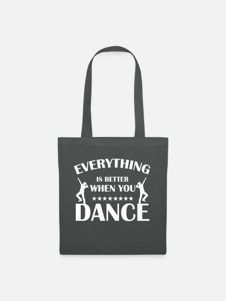Dancing Dance Music - Stoffbeutel - Graphite