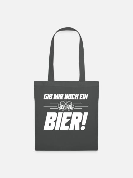 Noch ein Bier Spruch - Stoffbeutel - Graphite