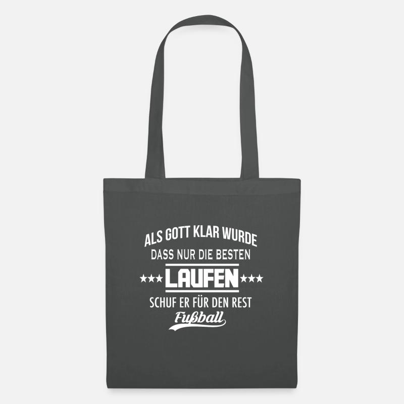 Als Gott klar wurde - LAUFEN - Stoffbeutel - Graphite