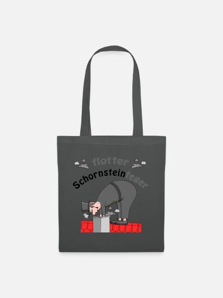 Schornsteinfeger Glücksbringer - Stoffbeutel - Graphite