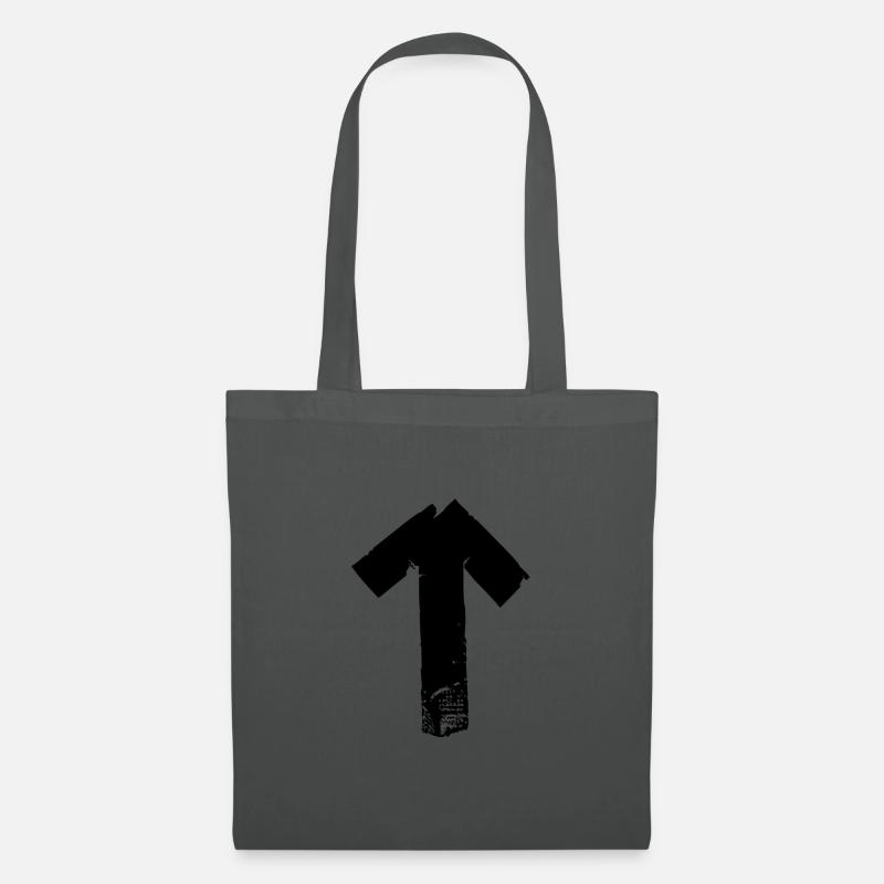 Pfeil hoch - Stoffbeutel - Graphite