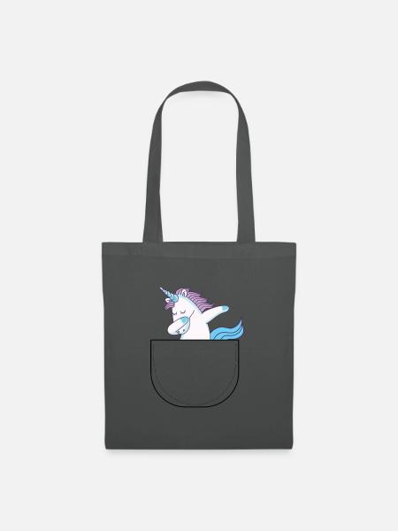 Unicorn in your pocket - Tote Bag - graphite grey
