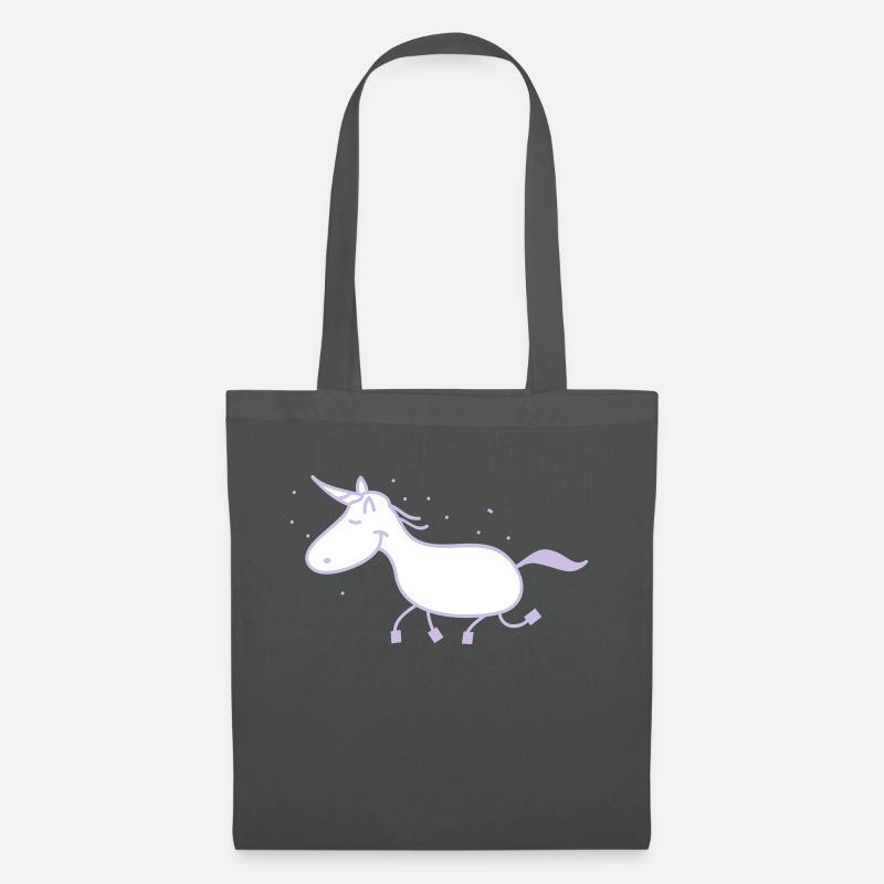 Einhorn - Stoffbeutel - Graphite