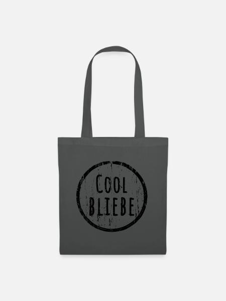 Cool bliebe - Stoffbeutel - Graphite