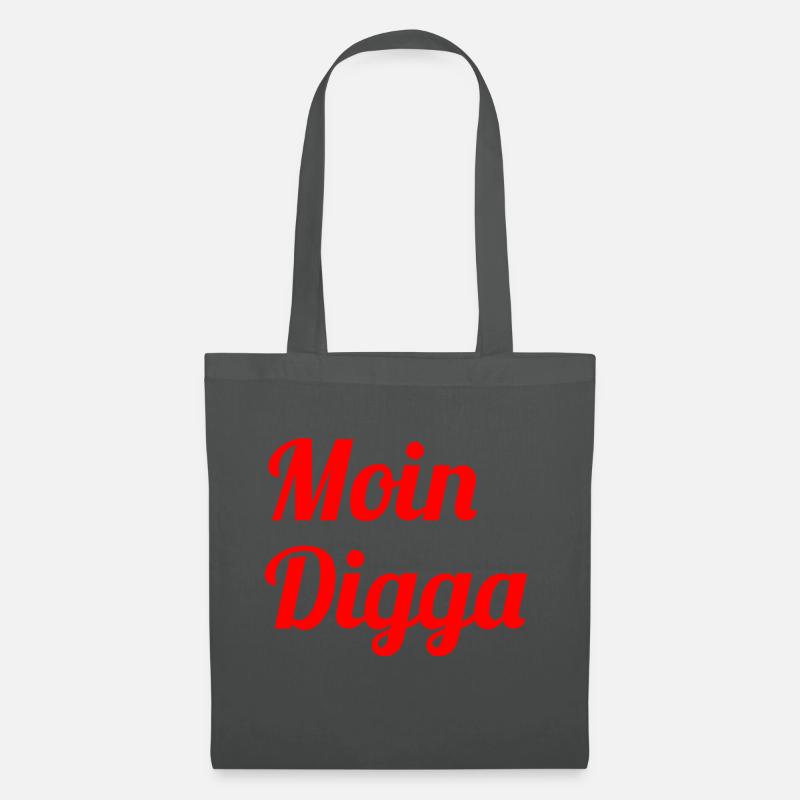 Moin Digga - Stoffbeutel - Graphite