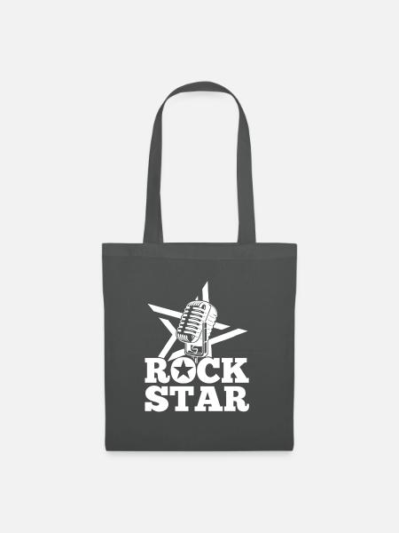 Rock Star Music Rock and Roll - Tote Bag - graphite grey