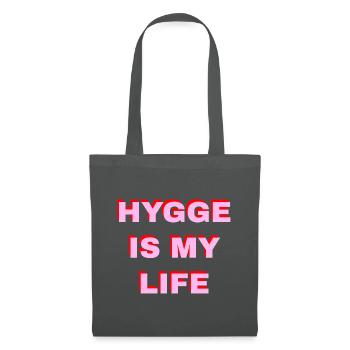 Hygge Is My Life - Sac en tissu - gris graphite - Devant