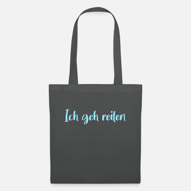 Ich geh reiten - Stoffbeutel - Graphite