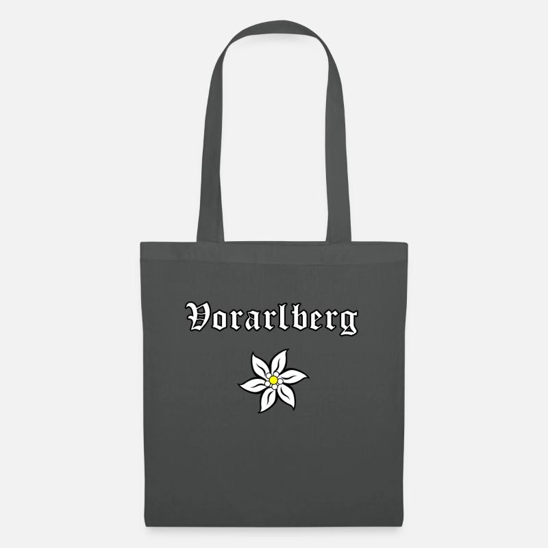 Edelweiß - Vorarlberg - Stoffbeutel - Graphite