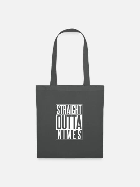 STRAIGHT OUTTA NIMES - Stoffbeutel - Graphite