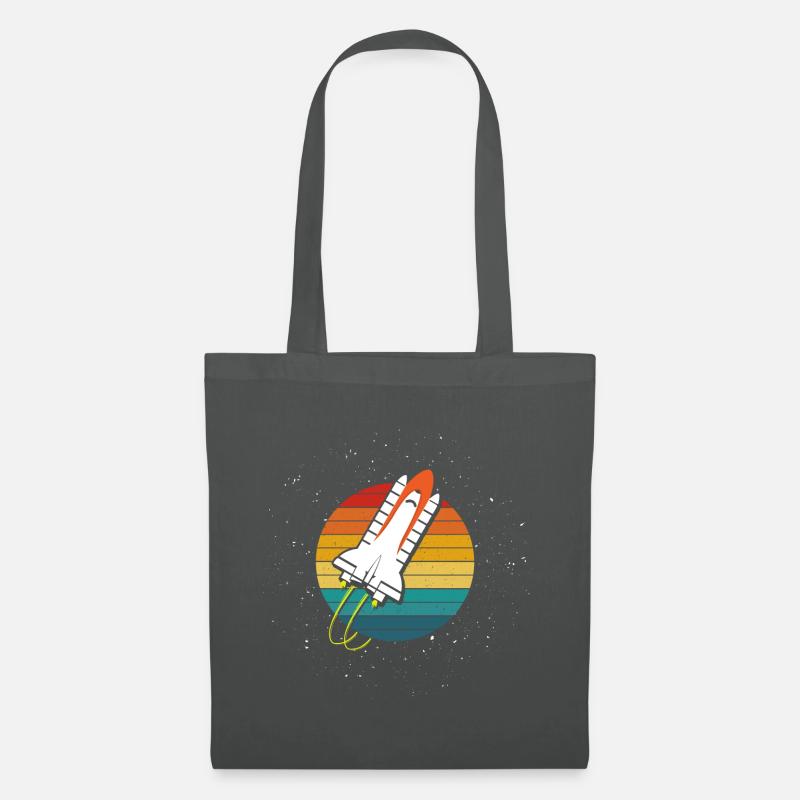 Raumschifft Galaxy Weltraum - Stoffbeutel - Graphite