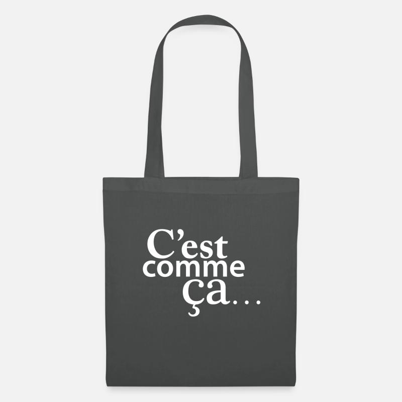 C'est comme ça - Sac en tissu - gris graphite