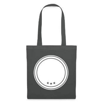 emblème du cercle - Sac en tissu - gris graphite - Devant