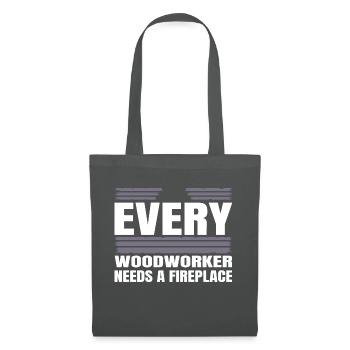 quote cutter safety helmet jokes - Stoffbeutel - Graphite - Vorne