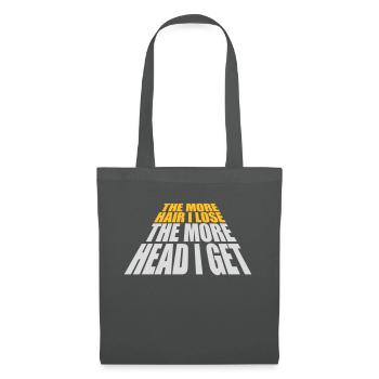 J’ai plus de tête - Sac en tissu - gris graphite - Devant
