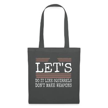 Bird Joke 60s Gift Geek Statement Funny Sayings - Tote Bag - graphite grey - Front