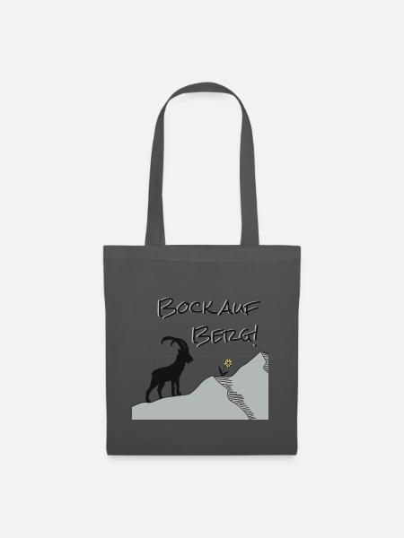 Bock auf Berg! Für Wanderer und Naturliebhaber… - Stoffbeutel - Graphite